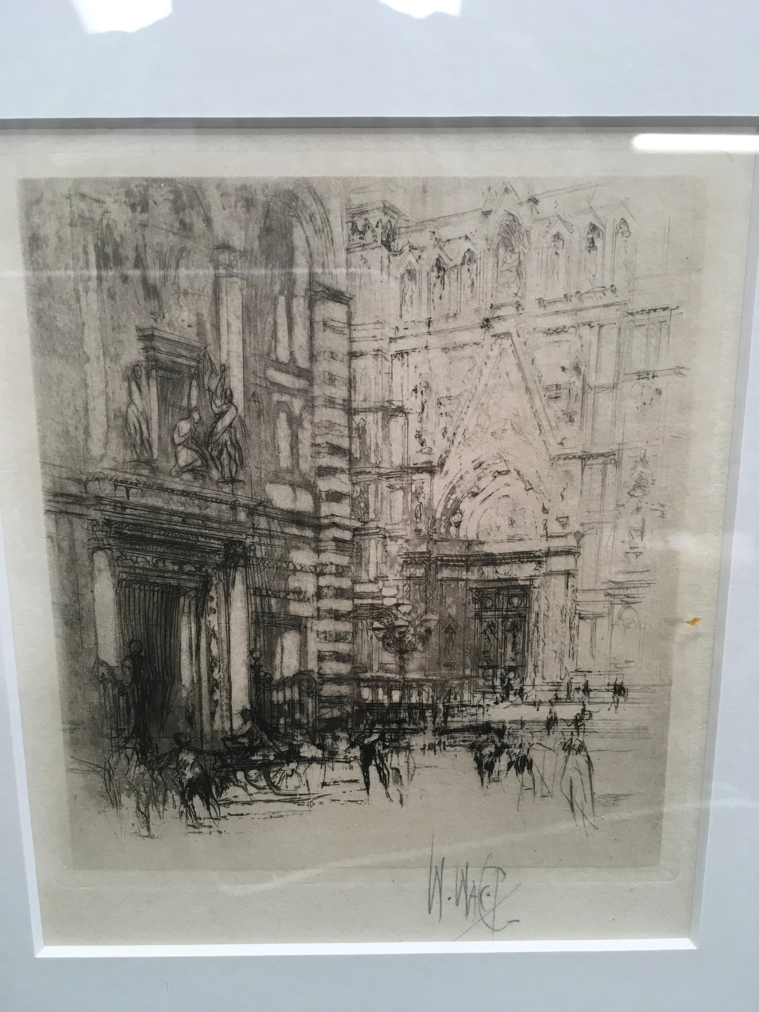 William Walcot "The Bapistry of Florence" signed in pencil in the margin 33x30cm picture 15x13cm - Image 5 of 7