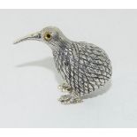 sterling silver figure of a kiwi