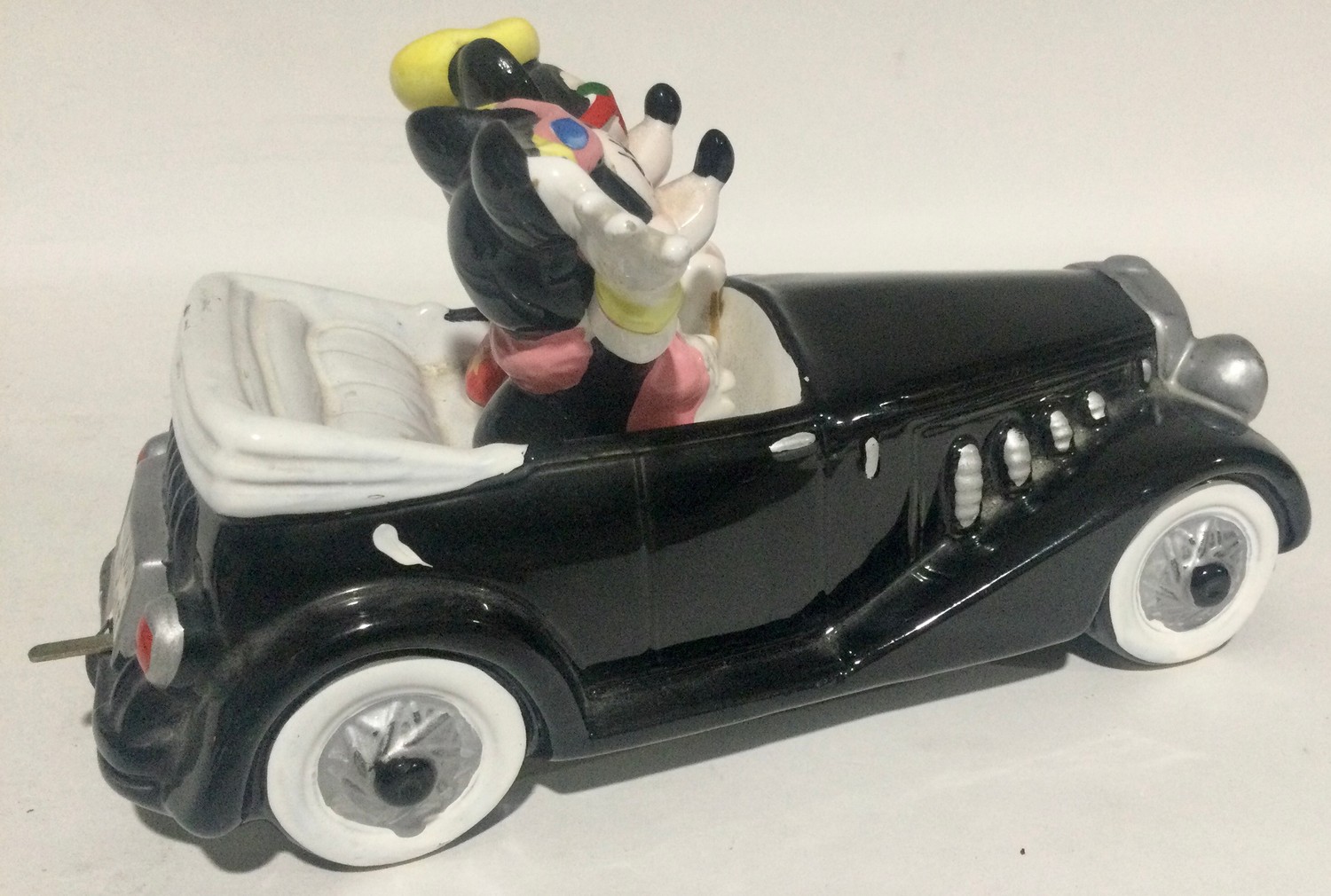 Walt Disney Micky Mouse musical car ,Beswick dauchund dog and a medina glass dish - Image 7 of 10