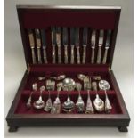 Boxed canteen of silver plate cutlery