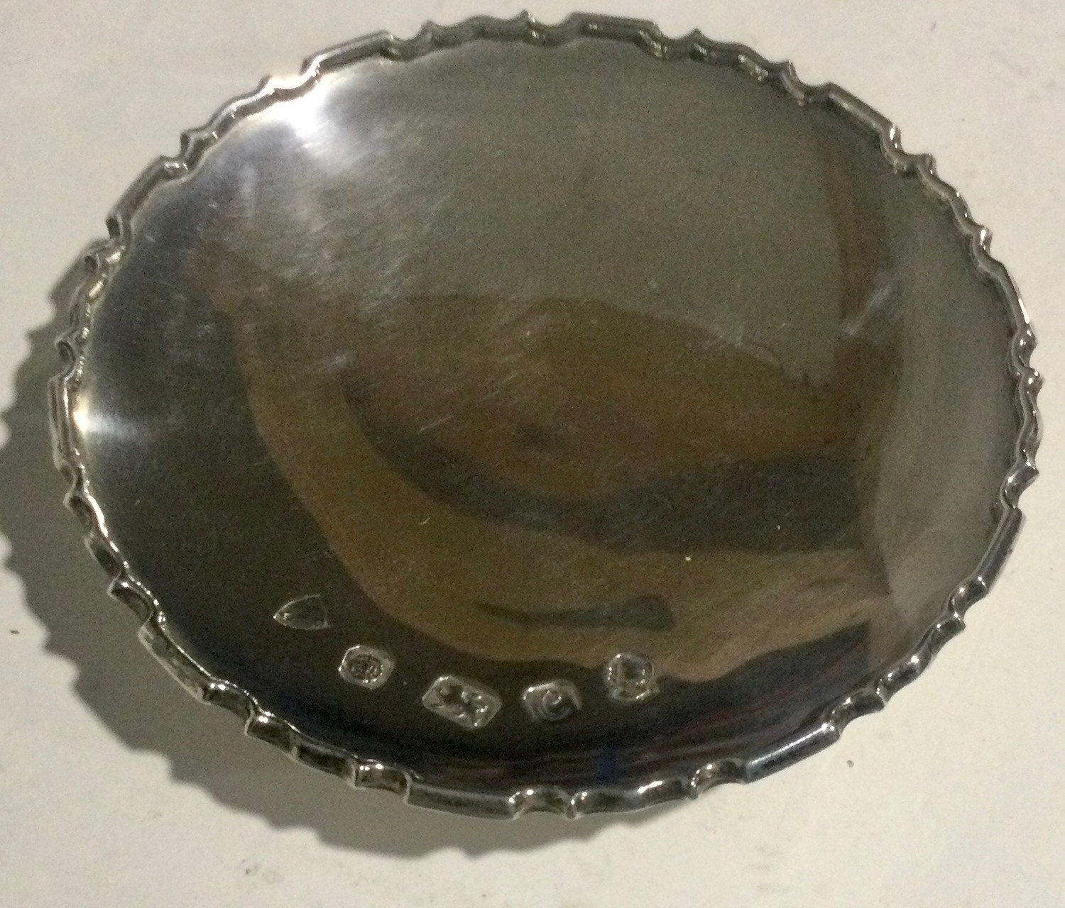 Boxed silver round card dish 96gm - Image 2 of 7