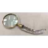 Large handheld magnifying glass