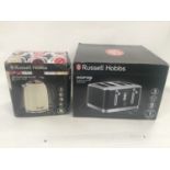 Shop display items Russell Hobbs Colours Plus cream kettle together with a Russell Hobbs inspire