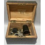 Victorian Scumbled box and contents to include silver and misc coinage