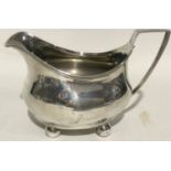 Georgian silver 4 footed milk jug 100gm