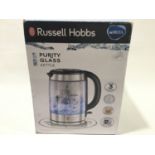 Shop display item Russell Hobbs Brita Purity glass kettle boxed