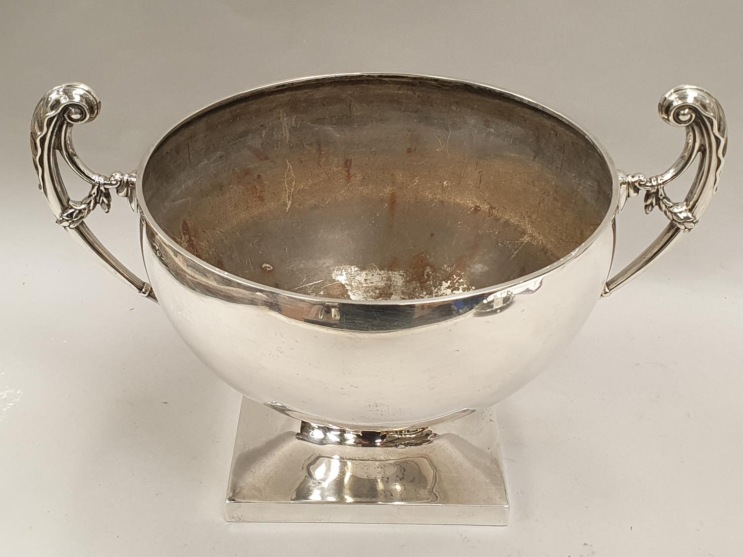 Sterling silver trophy bowl with military engraving - Gurrkas - Sheffield 1929 by Mappin & Webb with - Image 4 of 9