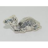 Silver figure of a camel stamped 925