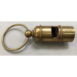 Brass White star line style whistle