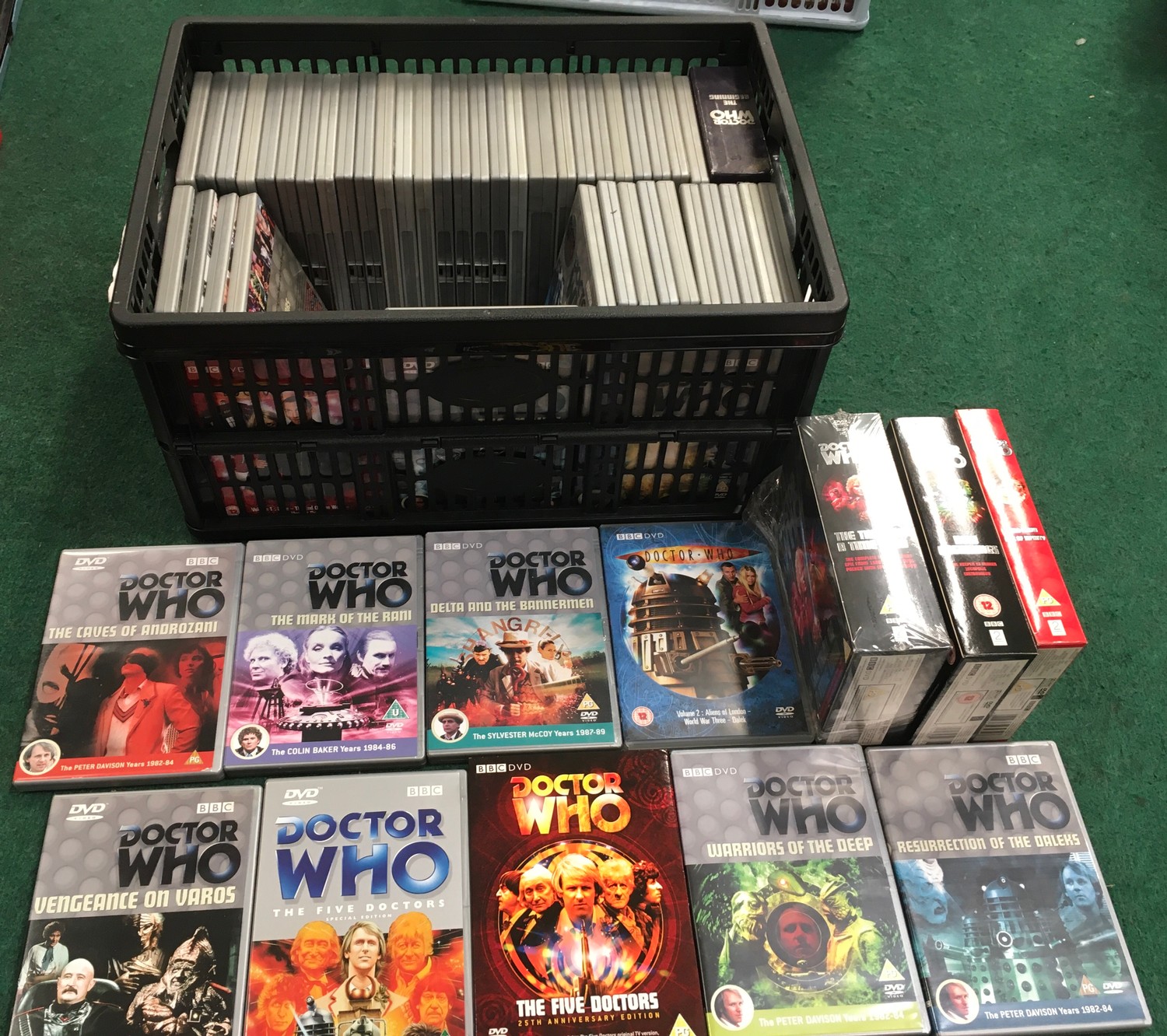 Collection of approx 68 Doctor Who dvds.