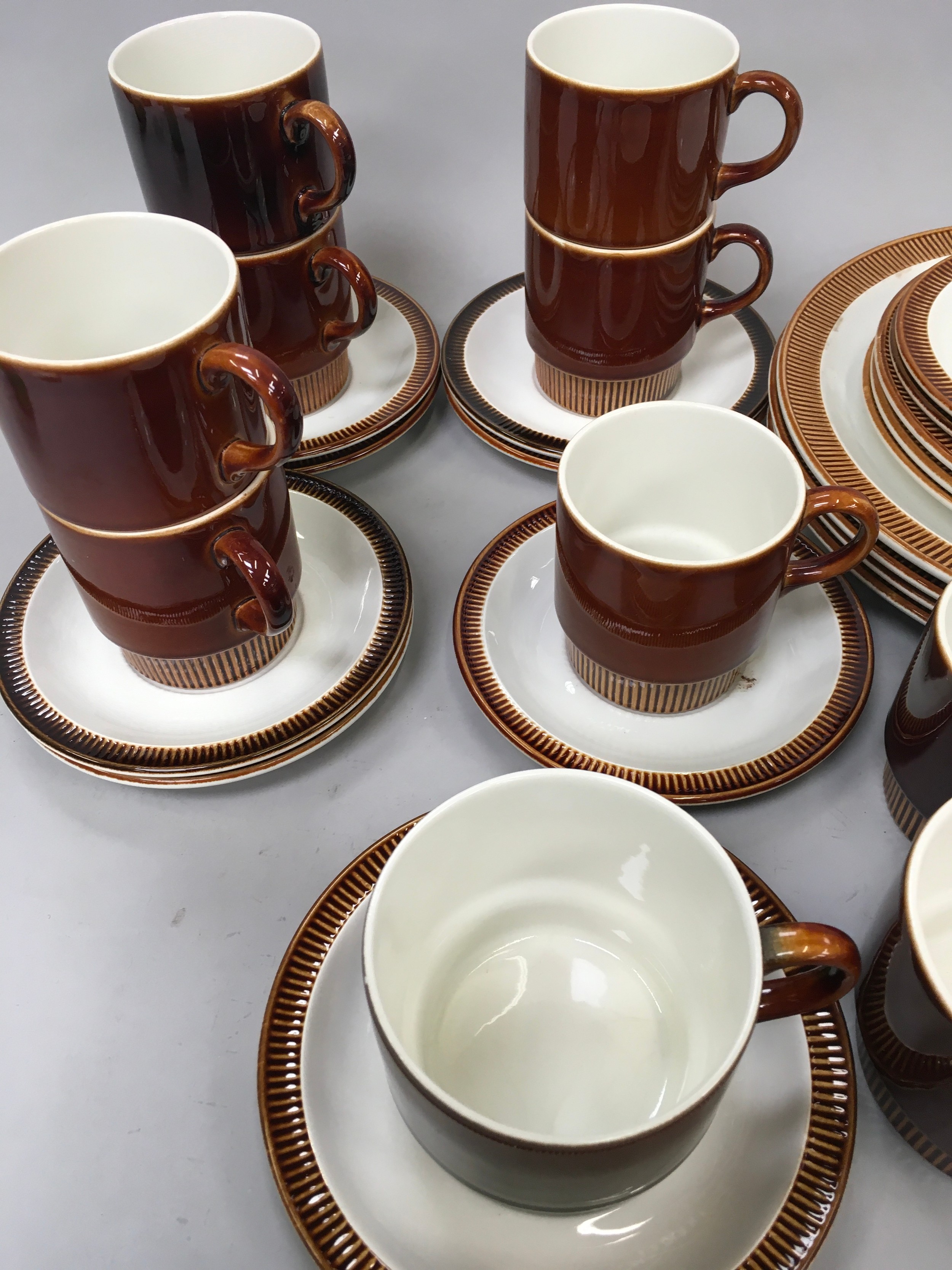 Poole pottery collection of ?Chestnut Brown? dinnerware approx 50 pieces. - Image 2 of 5