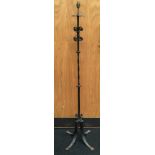 Wrought iron free standing floor lamp