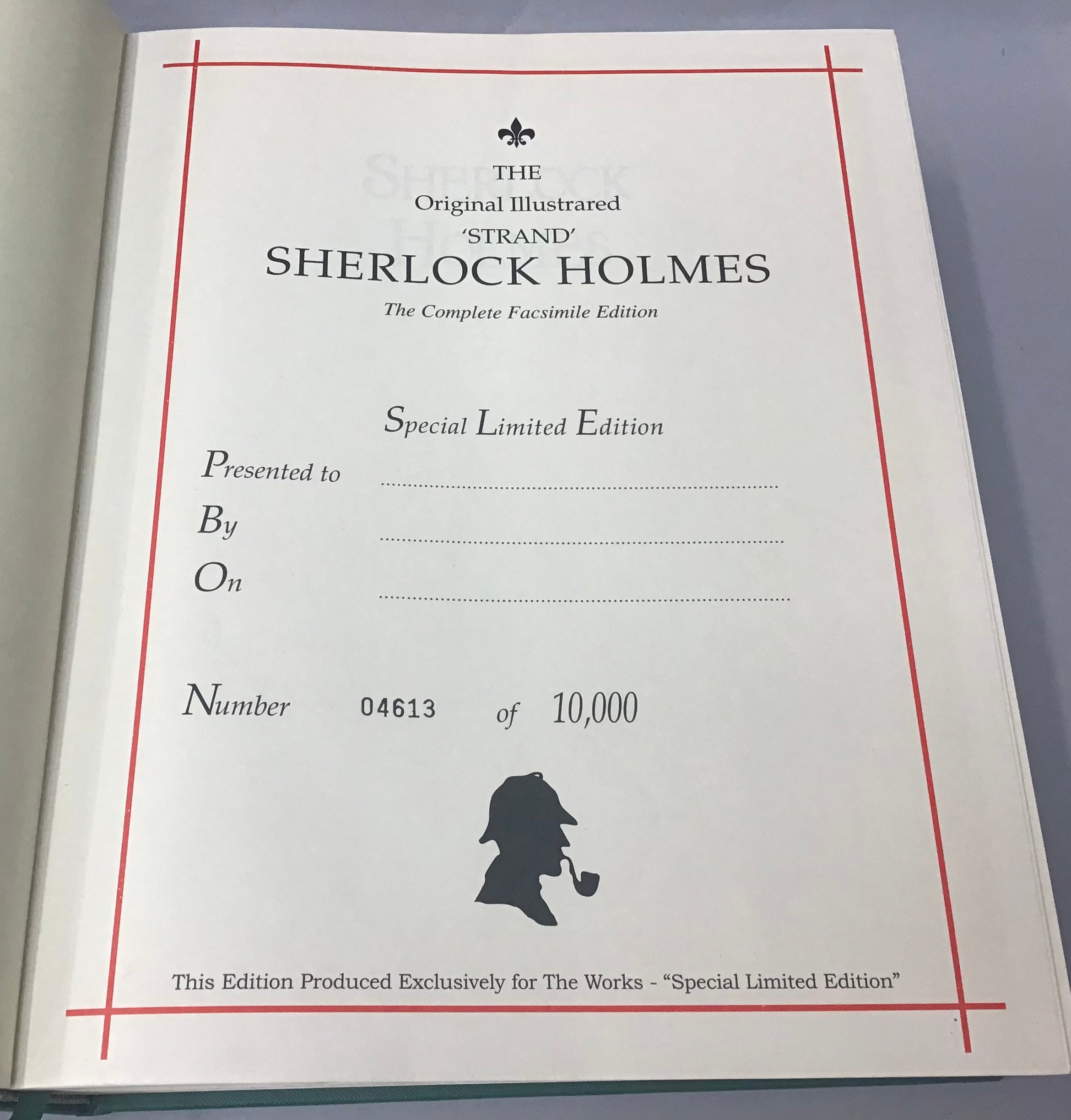 Sir Arthur Conan Doyle Illustrated Sherlock Holmes book. Limited edition of 4613/10.000. - Image 4 of 4