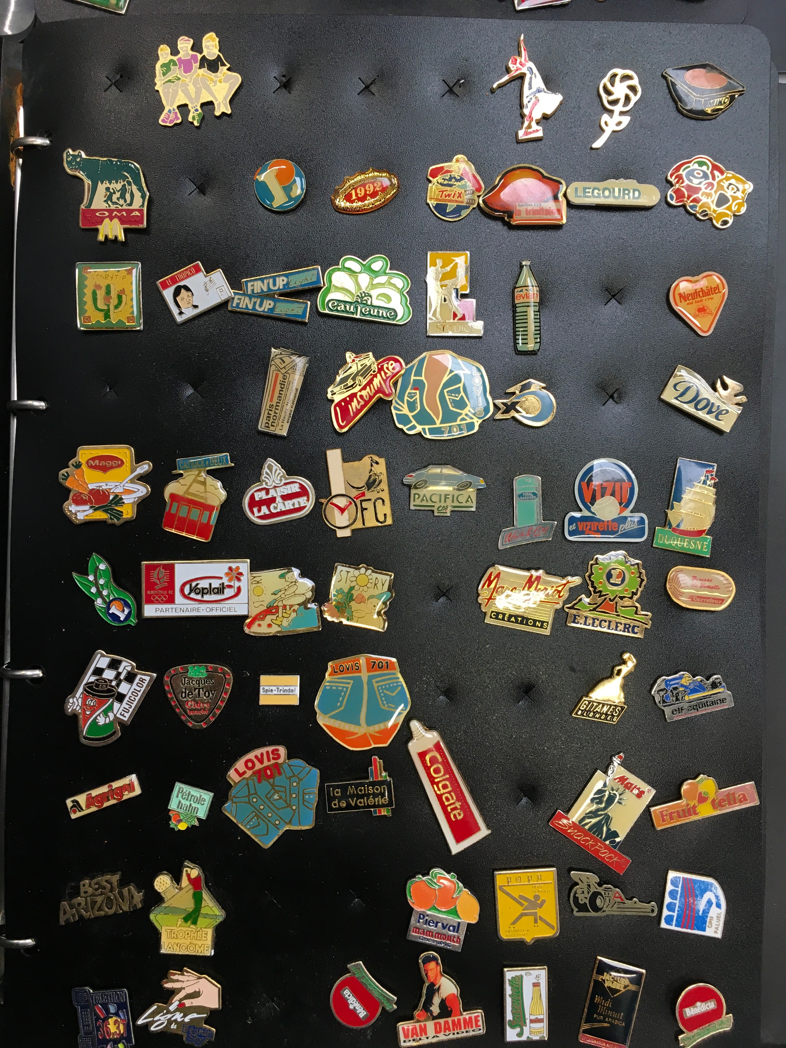 Two folders containing a large quantity of various pin badges. - Image 2 of 7