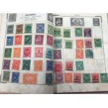 Collection of world stamps in various albums