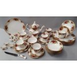 Royal Albert "Old Country Roses" teaset for six to include teapot 41 pieces.