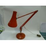 Vintage branded Anglepoise lamp. Original red paint.