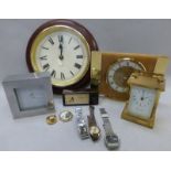 A quantity of clocks and watches