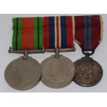 Set of WWII medals to include Coronation medal. Also includes miniatures.