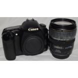 Canon EOS 30D digital SLR camera c/w Canon EF-S 17-85mm zoom lens. No battery or associated