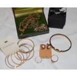 Misc gold and other jewellery ref 84,77,78,75