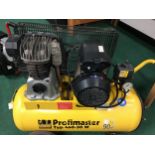 Profimaster compressor with a box of various spray guns and other tools (REF WP26).