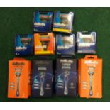 Selection of Gillette razors and blades. (ref 132)