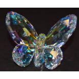 Swarovski Crystal Aurole Boreale Butterfly code 953056 boxed with paperwork.