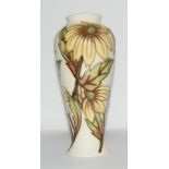 Moorcroft "Rudbeckia" 8" vase, Collectors Club piece by Gill Johnson & Wendy Mason, fully signed &