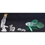 Swarovski Crystal Siamese Fighting Fish 261259 together with Carp Baby 211743, Baby Tortoise 220960,