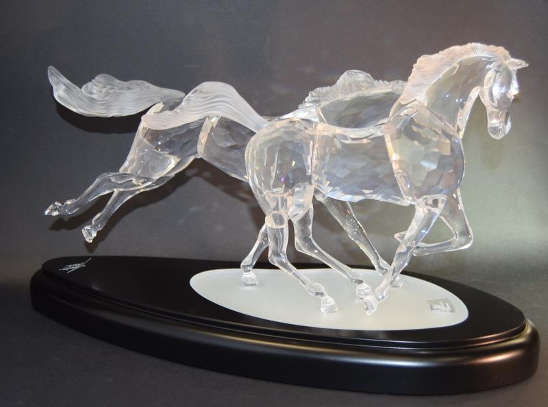 Swarovski Crystal The Wild Horses limited edition 2001 comes in custom made Grey Padded box with - Image 3 of 6