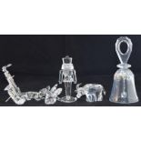 Swarovski Crystal Nutcracker 236714, Zodiac Ox 275437, Four Leaf Clover 212101, Alligator 221629.