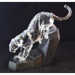 Swarovski Crystal large Panther part of the Soulmates theme group code 874337 retired, boxed with