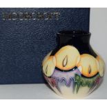 Moorcroft "Candlelight" vase 8cms high, fully marked & signed to base, boxed 2005.