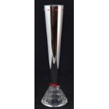 Swarovski Crystal Gemini vase, code 206210 retired, boxed with paperwork.