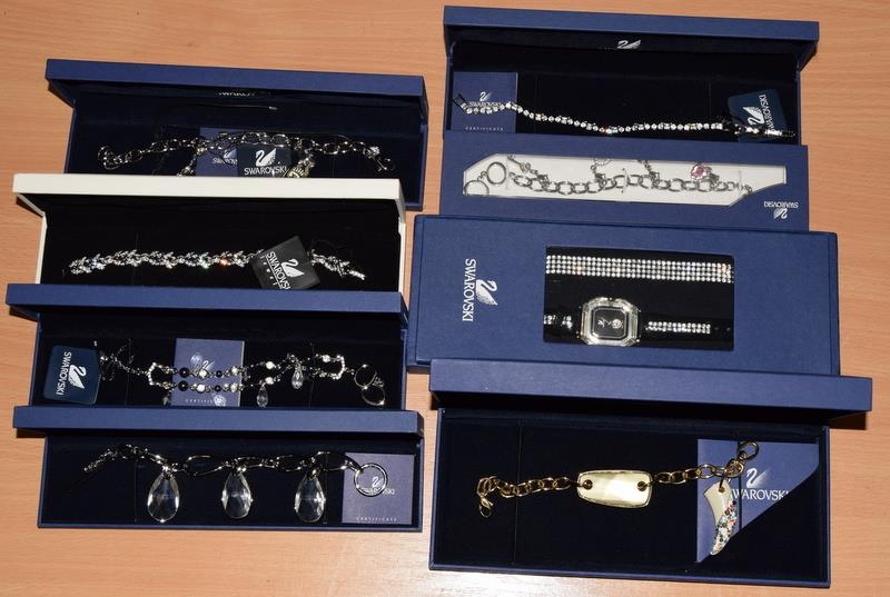 Swarovski Crystal qty of bracelets 871675, 1806460, 679661, 839817, 930685, 661001, 893011