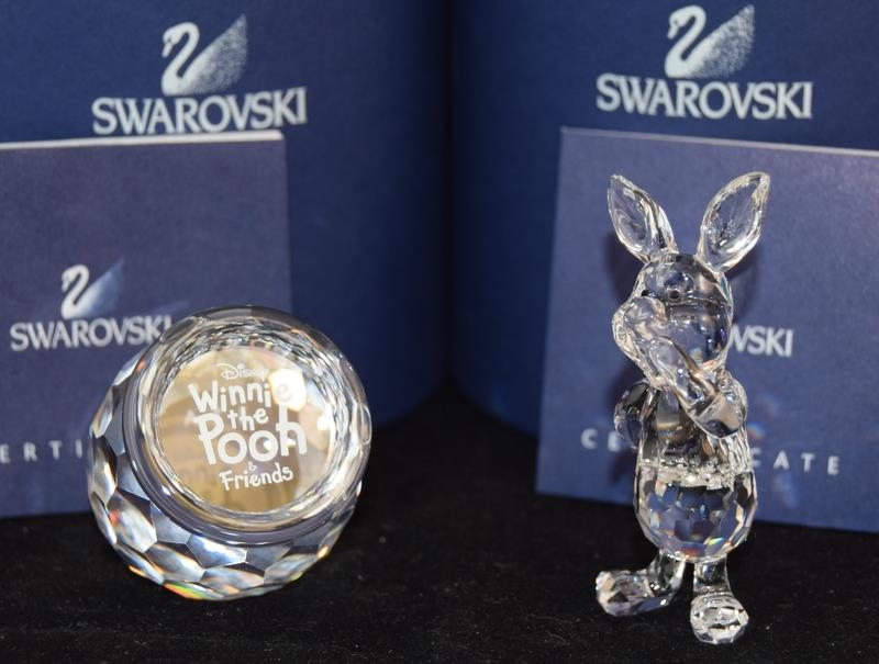 Swarovski Crystal Disney Piglet, code 905771 together with Winnie the Pooh honey pot plaque code - Image 2 of 2