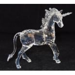 Swarovski Crystal Unicorn, code 630119 retired, boxed with paperwork.