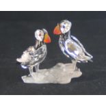 Swarovski Crystal Puffins 261643 boxed with relevant paperwork.