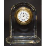 Swarovski Crystal Colosseum clock, gold finish 025169 boxed.