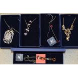 Swarovski Crystal Necklaces 1808224, 973739, 869741, 833562, 1106416 all boxed (5)