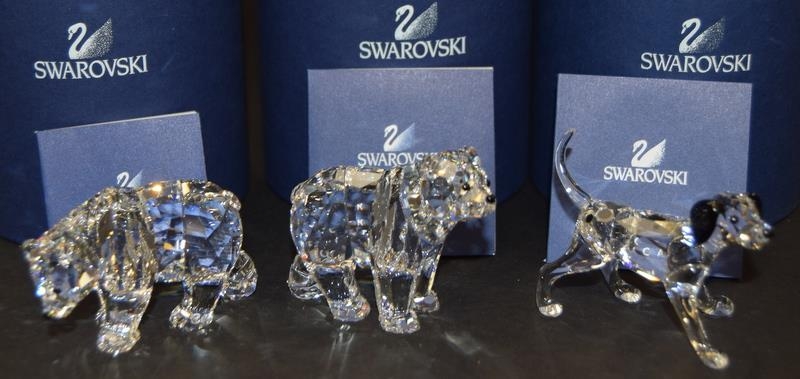 Swarovski Crystal Sister Bear 866308 together with Brother Bear 866407, Dalmatian Puppy 628947 all - Image 2 of 2