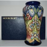 Moorcroft Genervra vase 27cms by Philip Gibson fully marked & signed to base boxed.