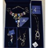 Swarovski Crystal Necklaces/Pendants all boxed (4)