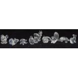 Swarovski Crystal set of Baby Tortoises 220960, Penguins on an Iceberg 209588, Zodiac Goat 275438,