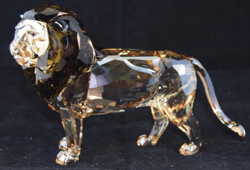 Swarovski Crystal Society Lion Akili, code 5135894 retired, boxed with certificate of Authenticity &