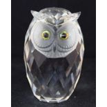 Swarovski Crystal large maxi Owl code 010125 retired 16.5cms high.