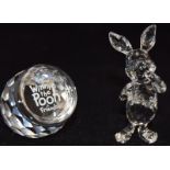 Swarovski Crystal Disney Piglet, code 905771 together with Winnie the Pooh honey pot plaque code