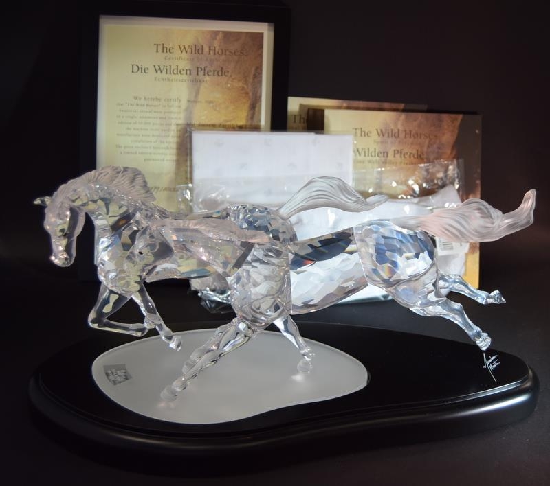 Swarovski Crystal The Wild Horses limited edition 2001 comes in custom made Grey Padded box with - Image 4 of 6