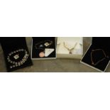 Swarovski Crystal necklace & bracelet set 7899012 1 791 147, Pendant Necklace 1 806 391, plus two